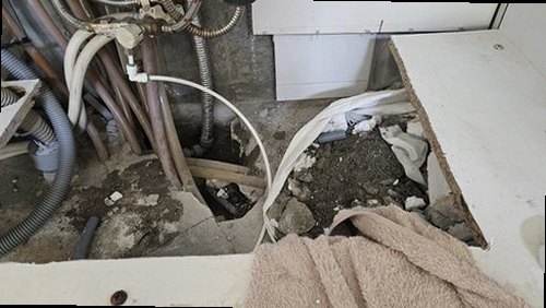 옥천군 누수탐지 군북면 아파트 5층 거실 천장 시공 후기 사진