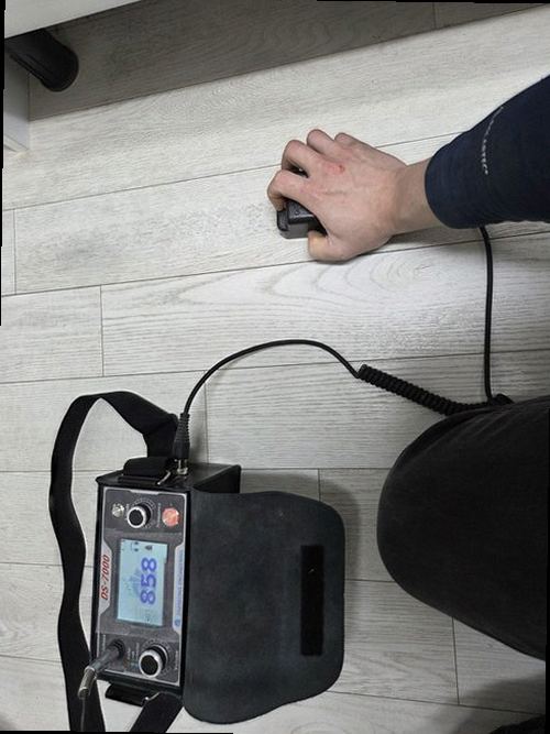 부산 중구 누수탐지 주택 내부 배관과 누수 발생 위치를 설명하는 단면도