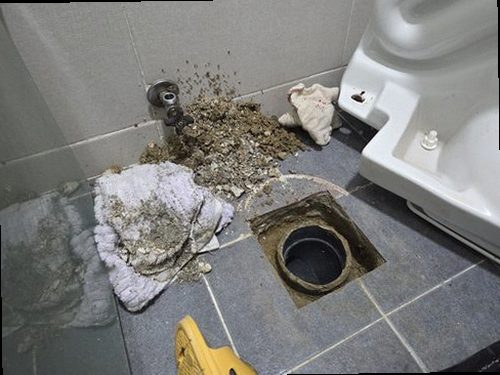 금산군 누수탐지 남일면 빌라 4층 욕실 앞 바닥 시공 후기 사진