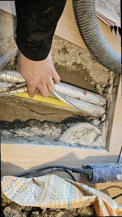서해구·검단구 누수탐지 당하동 연립주택 1층 거실 창가 시공 후기 사진