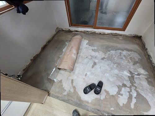 경기 누수탐지 거실 천장 누수 흔적과 주변 보양 상태